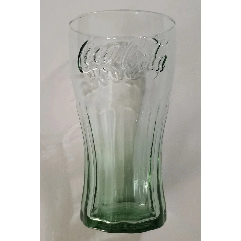 3-Set Coca Cola Drinking Glasses (Green) 16.7oz. (494ml) New With Tags‎